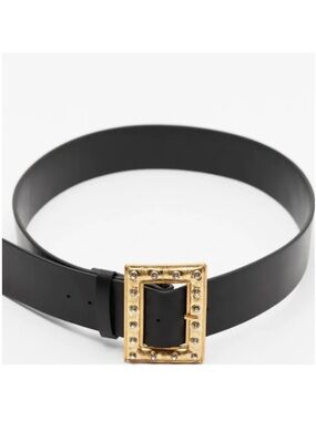 NEW. Zara Ornate Gold Buckle Belt. NWT